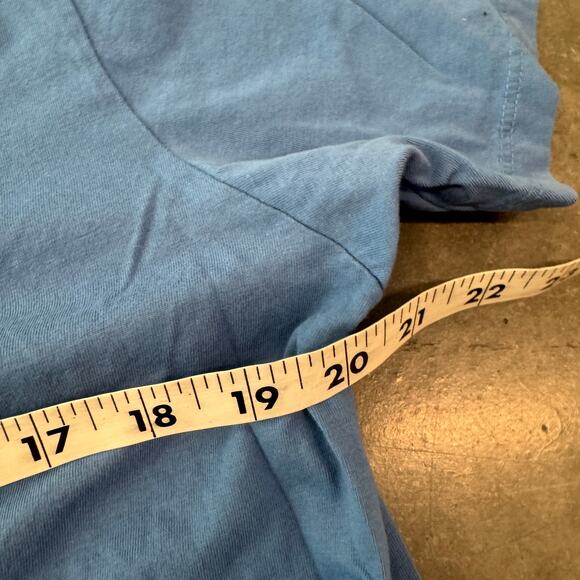 Vintage Y2k Peanuts Snoopy Player Blue Graphic Tee Men's Medium - Picture 4 of 5